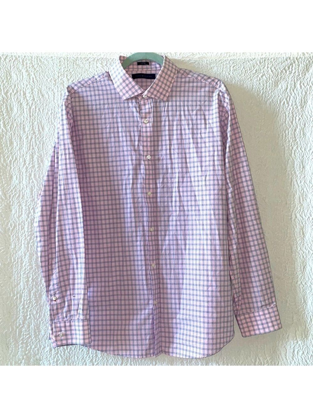 TOMMY HILFIGER Check Slim Fit Dress Button Down Shirt